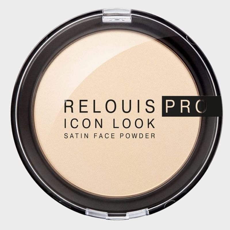 satin compact face powder icon look by relouis 001